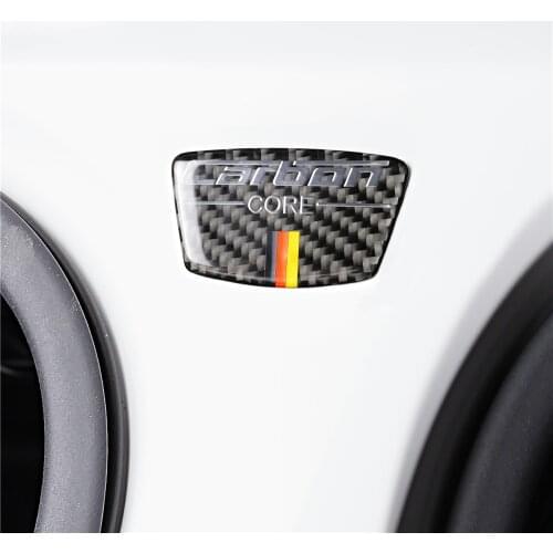 Decoration Stickers Emblem Car Stickers B Column Door Bumper Trim for Mercedes Benz C Class W205 C180 C200 C300 GLC Carbon Fiber
