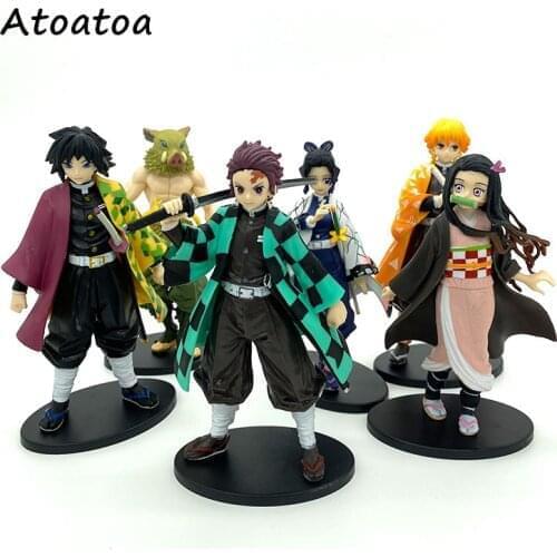 2021 New Anime Demon Slayer Kimetsu No Yaiba PVC Action Figures Toys Anime Figure Toys for Gifts