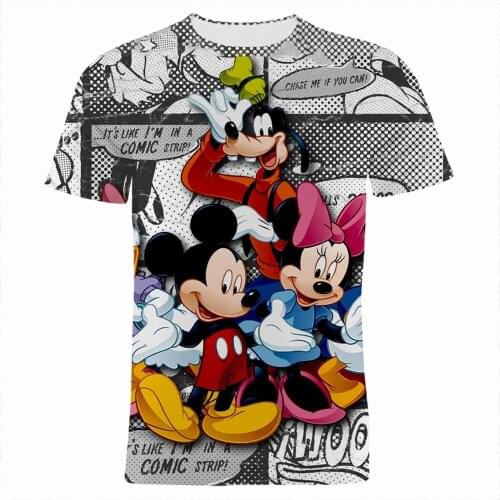 Goofy 3D Print Cartoon Anime T Shirt For Boy Girl Kids Summer Short Sleeve Mens T-shirts Streetwear Women Tops