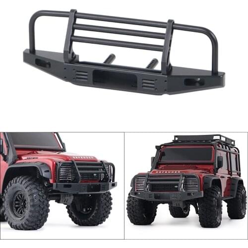 Metal Adjustable Front Bumper Kit with Winch Base for 1/10 RC Crawler Traxxas TRX4 Defender Axial SCX10 SCX10 II 90046 90047
