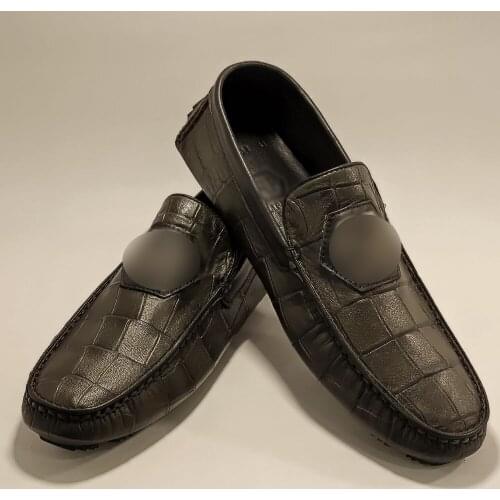 Men Casual Shoes High Quality % 100 Genuine Soft Leather Moccasins Loafers Comfortable Breathable Slip-On Famous Luxury Brand