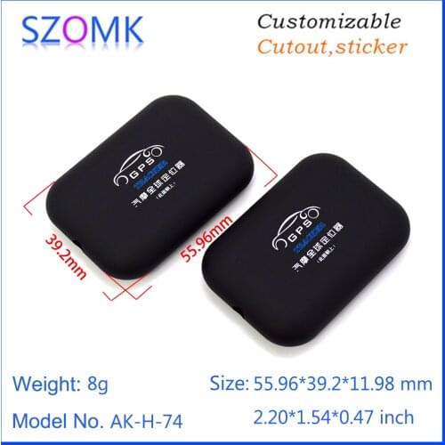 10 pcs 56*39*12mm customizable abs soft plastic GPS tracker junction box szomk small plastic enclosure casing for bike GPS