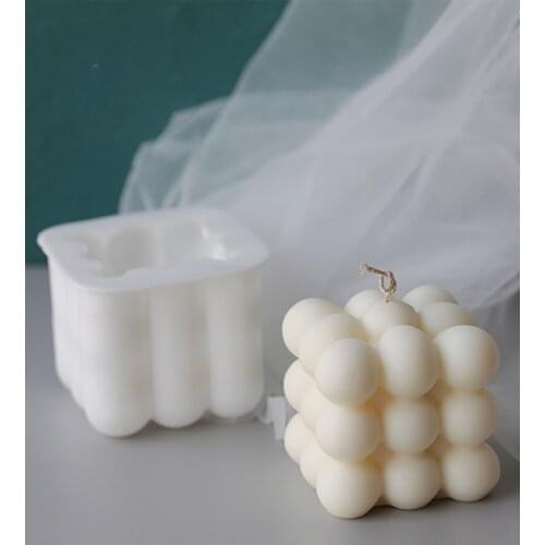 Space Magic Ball Silicone Material Handmade Candle Mold DIY 3D Cube Aromatherapy Soap Molds Chocolate Cake Mould Home Decoration