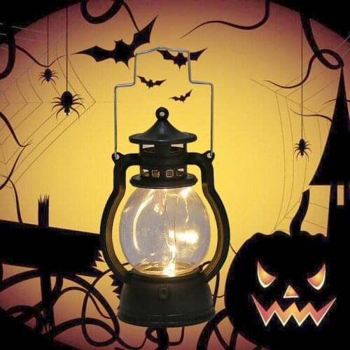 LED Vintage Hurricane Lantern Antique Hanging Lanterns for Indoor Outdoor Usage Realistic Flicker Flame Battery Operated