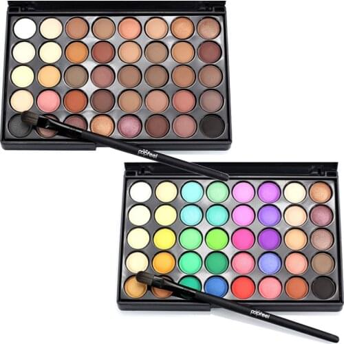 Ultra Matte Shade Eyeshadow Palette Mineral Pigmented High Texture Shimmer Glitter Eye Shadow Makeup Long Lasting Cosmetic Brush