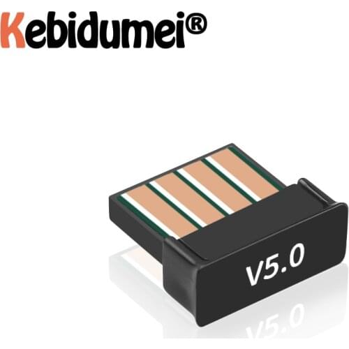 USB Adapter Mini Dongle USB Bluetooth Adapter V5.0 Receiver Connector Transmitter Black For For Computer PC Windows Macbook OS X