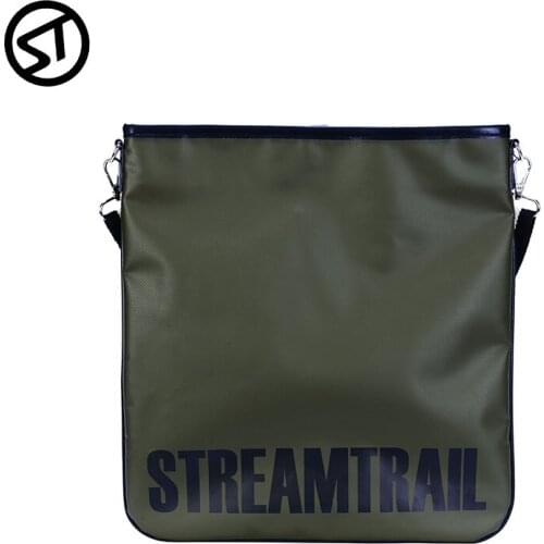 Stream Trail Waterproof Outdoor SD Flat Bag Shoulder Dry Sack Water Resistant Magnetic Button Closure City Urban Office Daypack