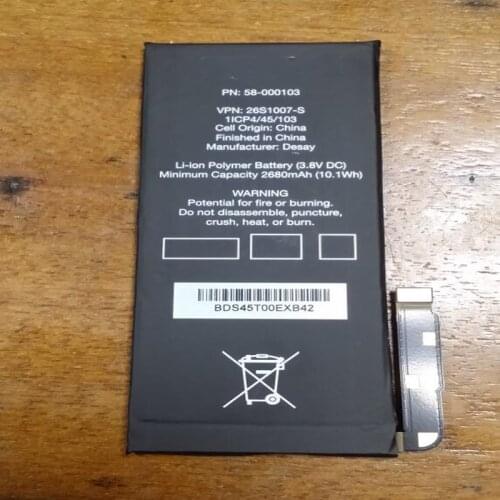 High Quality 2680mAh Battery For Amazon 58-000103 26S1007-S mobile phone with phone stander