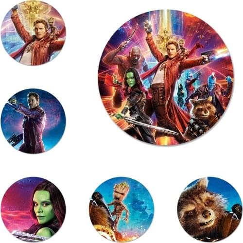 58mm Guardians of the Galaxys Icons Pins Badge Decoration Brooches Metal Badges For Backpack Decoration