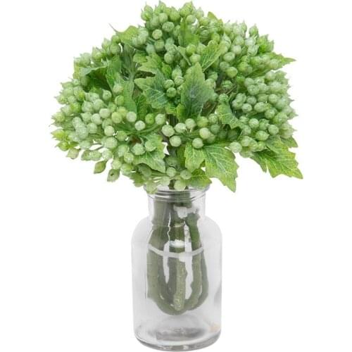 1 Bouquet Artificial Berries Flower Gypsophila Fake Plants Branch Home Wedding Party Decor Accessories Christmas Table Ornaments