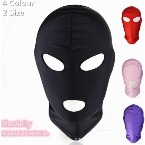 4 Colour M L Porno Slave Cosplay Bondage Flirting Mask Hood for Bdsm Erotic Prostate Party Adults Games Sex Products to Punish