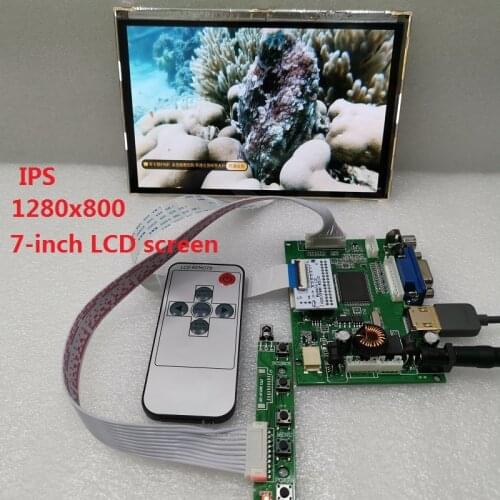 HDMI+VGA+2AV 7-inch LCD display module IPS LCD screen LCD panel HSD070WW1 HD 1280X800 car driver board