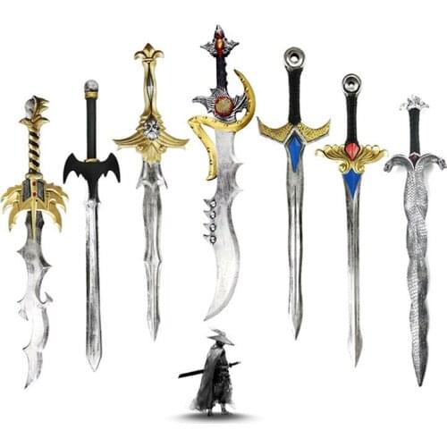 Anime Sword Boy Child Birthday Gift Toy Cosplay Stage Prop Model Safety Pu Polyurethane Rubber Sword