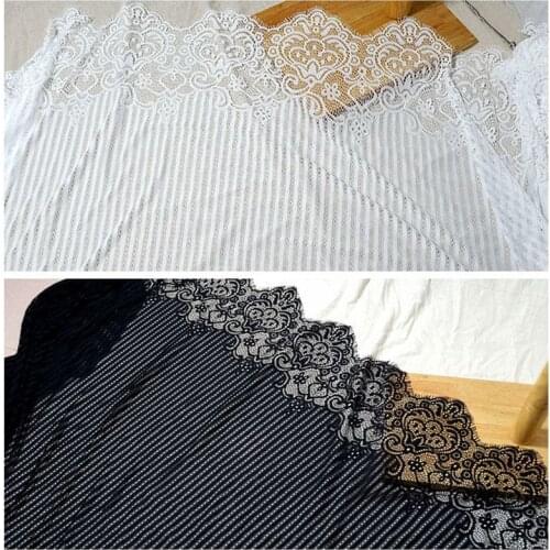 GLace 3M/Lot Exquisite Eyelash Lace Trim Floral Chantilly Lace Fabric for Dress DIY Clothing Accessories TX733