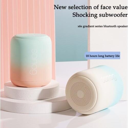 Portable Bluetooth Speaker Wireless Bluetooth Gradient Outdoor Waterproof Loudspeaker Stereo Surround Support FM Radio TF Call