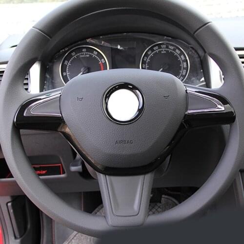 2pcs for skoda RAPID 2013-2020 steering wheel Decorative cover