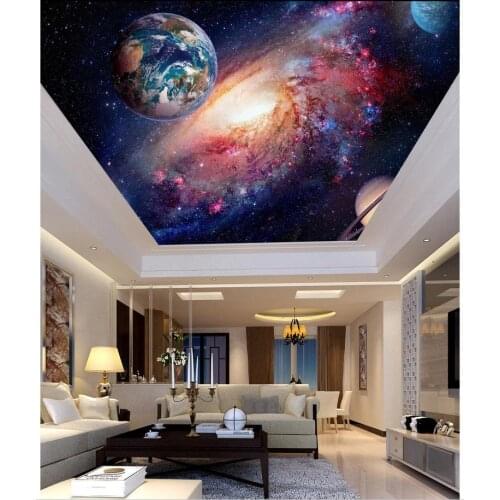 3d photo wallpaper custom 3d ceiling murals wallpaper Star Milky Way Galaxy Zenith fresco ceiling wallpaper murals home decor