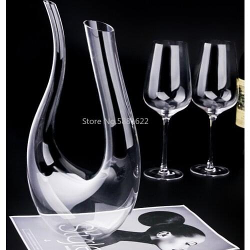 Spot Hot Selling Fast Decanter Crystal Glass Red Wine Dispenser U-shaped Wine Pourer