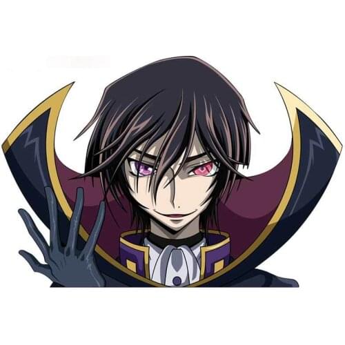 Personality for Lelouch Peeker Car Stickers Accessoires Laptop Bumper Windshield Trunk Custom Printing Decal Apply To Car Door