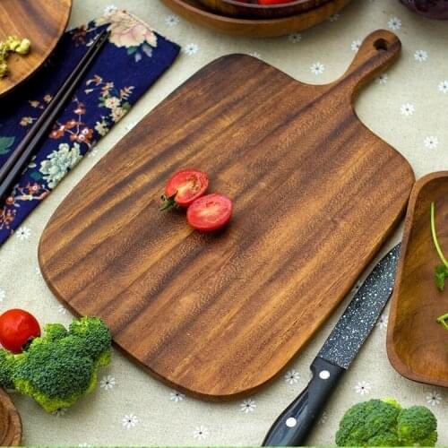 Kitchen Cutting Board Solid Wooden Fruit Whole Wood Chopping Board Bread Steak Cutting Trays