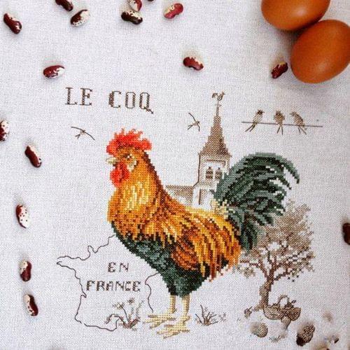 Cross stitch Handmade 14CT Counted Canvas DIY,Cross-stitch kits,Embroidery Magazine Picture-Big Rooster 30-30