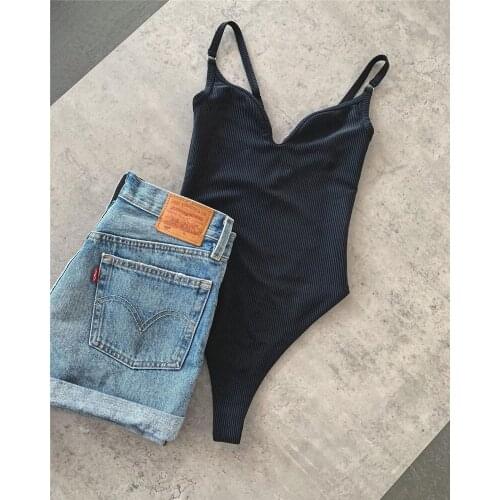 Solid One Piece Swimsuit Women Bodysuit Swimwear 2020 New Sexy Padded Summer Beach Bathing Suit Slim Swimming Suit