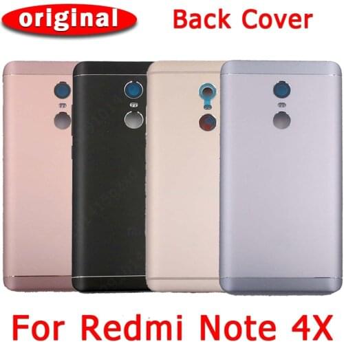 Original Battery Back Cover for Xiaomi Redmi Note 4X Rear Housing Cover Case Replacement Spare Parts
