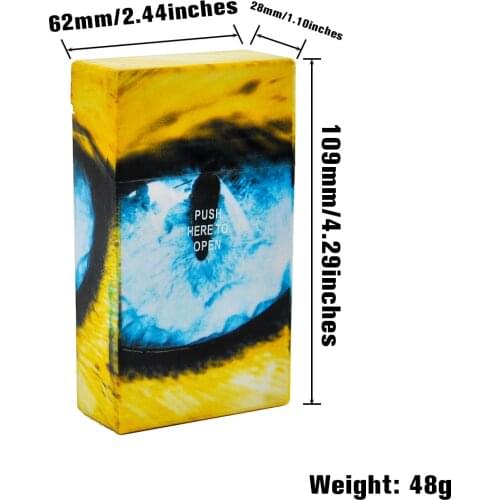 HORNET Premium Plastic Cigarette Case Box For Thin Cigarettes Case Portable Tobacco Storage Box Organizer Herb Container Case