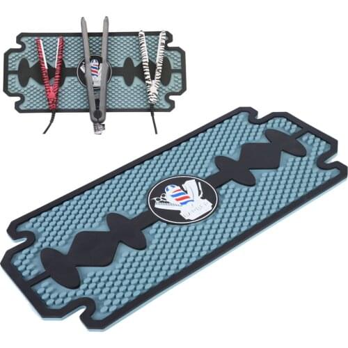 Barbershop Hairdressing Tools Pad Anti-skid Silicone Mat Resist Heat Barber Hairdresser Cushion For Hair Clipper Curling Irons