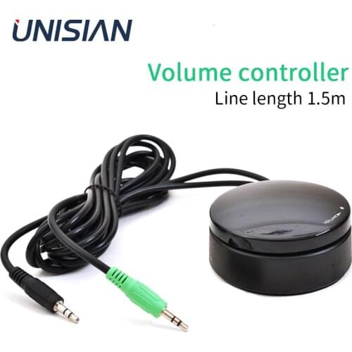 UNISIAN Audio Volume Controller Aux 3.5mm Signal Volume Switch Control by Cable Adjustment For Speakers Amplifier System