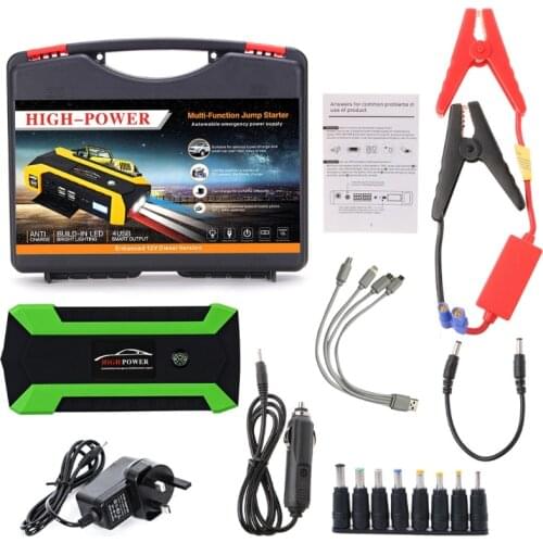 89800mAh 4 USB Portable Car Jump Starter Pack Booster Charger Battery Power Bank