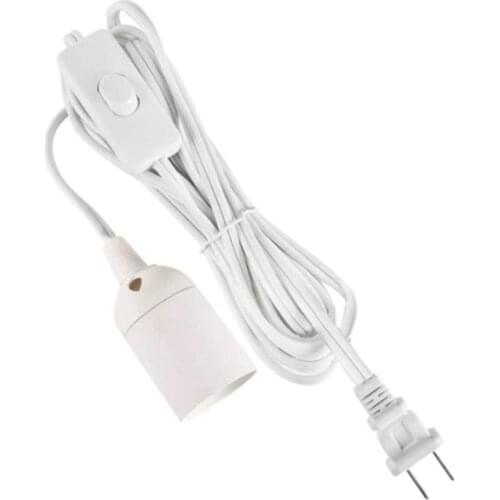 Extension Hanging Lantern Cord Cable 15Ft UL 360W with E26 E27 Socket On/Off Button Pendant Lighting, US Plug