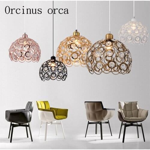 Nordic Industrial wind sparrow crystal lamp coffee shop restaurant bar study crystal lamp free shipping