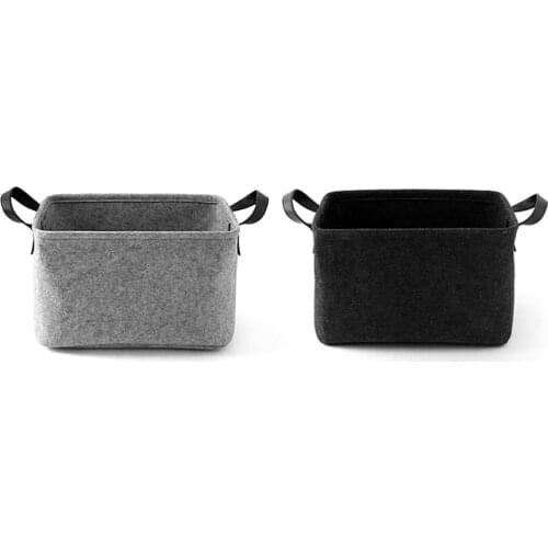 Foldable Laundry Basket Felt Toy Book Storage basket Dirty Clothes Toys Holder Container Desktop Living Room Bathroom Organizer