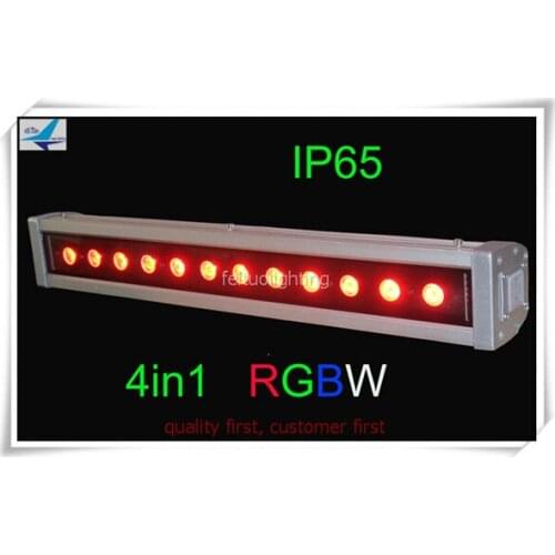 Dj club party event 12x10w rgbw 4 in 1 led stage light outdoor led bar wall washer or led wash fixture