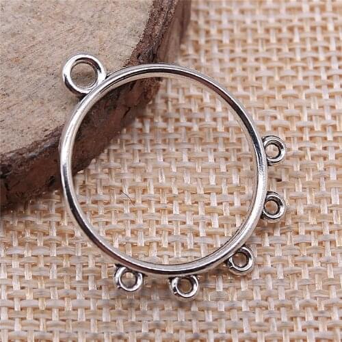 WYSIWYG 10pcs 29x25mm Porous Earring Connector For Earring Making Earring Findings DIY Porous Earring Connector Charm