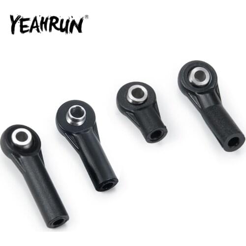 YEAHRUN 10pcs/set M3 Plastic Bent Rod Ends Width Balls Ends CW for Axial D90 SCX10 1/10 RC Car Crawler
