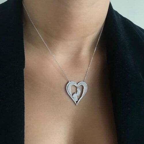 My Life 925 Sterling Silver Necklace Women Girls Gift Jewelry Accessories Fashion Handmade Elegant Chain