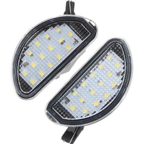 2pcs 15 SMD White LED Car Auto Licence Number Plate Light Lamp For Toyota Aygo MK I 2005-2014 Repair Accessories Parts