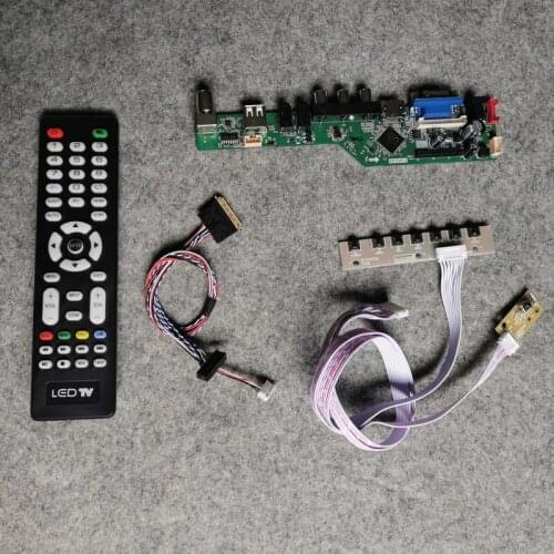 40-Pin LVDS 60Hz WLED DIY kit 1600*900 universal controller drive board Fit N140O6/N156O6/N173O6 monitor screen VGA USB AV