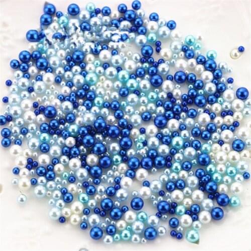 9g Beads 500 Pcs Artificial Pearl Fluffy Clay Filler Decoration Colorful Beads Charm