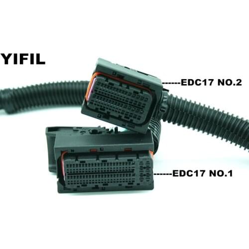 94 Pin/Way 60 Pin/Way EDC17 EDC16 Automotive ECU Plug PC Board Socket Common Rail Connector With Wiring Harness For Bosch