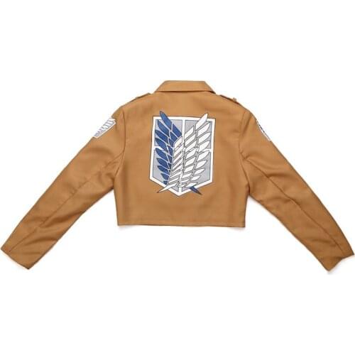 Attack on Titan Jacket Shingeki no Kyojin jacket Legion Cosplay Costumes Jacket Coat Eren Mikasa Coat 6 Size