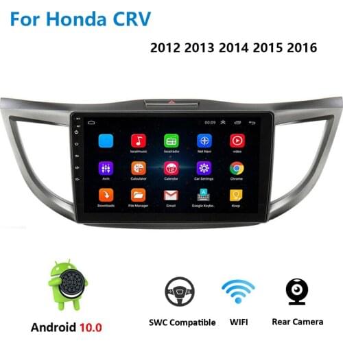Android 10.0 2G RAM 32G Flash Quad Core 2Din Car DVD For CRV 2012-2016 Radio Video GPS Support DVR OBD2 WiFi Free Map