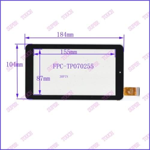 Free shipping FPC-TP070255 7 inch tablet computer screen capacitive touch screen handwriting screen 184*104 touch screen