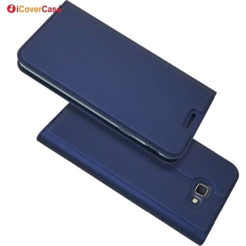 For Samsung J7 Prime Case ultra-thin magnetic pu leather wallet flip stand case cover for samsung galaxy j7 prime g610 case