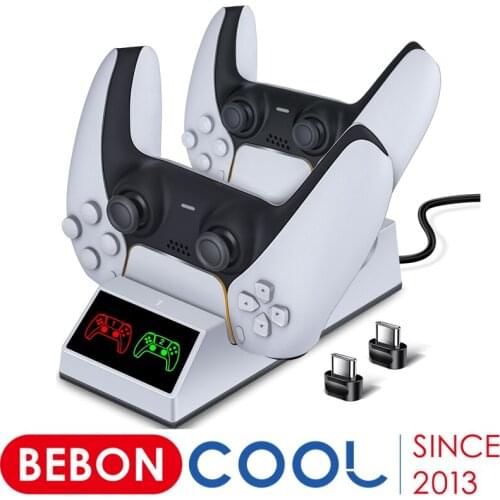 Dual Fast Charger for PS5 Wireless Controller USB Type-C Charging Cradle Dock Station for Sony PlayStation5 For PS5 Accessories