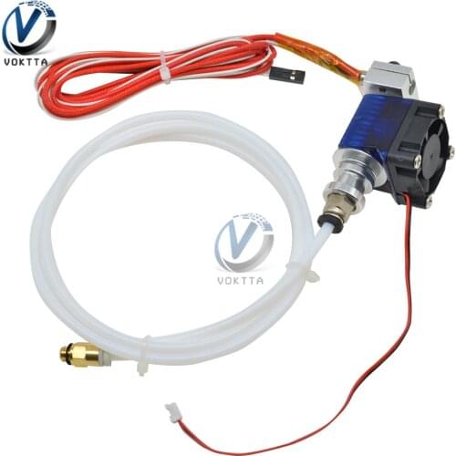 E3D V6 J-head Hotend Metal Extruder Kit 0.4/1.75mm J-head Remote Extruder with Single Cooling Fan for 3D Printer Parts