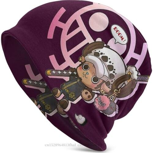 Tony Chopper Trafalgar Law Bonnet Homme Knitted Hat One Piece Monkey D Luffy Anime Skullies Beanies Caps For Men Women