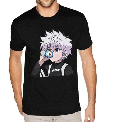 Killua Hunter X Hunter HxH Anime T-Shirts Young Boy 80S Tees Men Short Sleeved Cheap Branded Merch